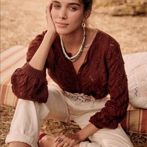 Sezane Marthe jumper sweater brown